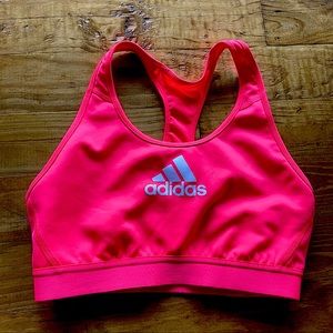 Adidas Sports Bra Don't Rest Aeroready Medium Support Fluorescent Orange Pink L